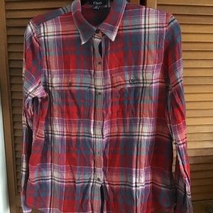 Chaps flannel shirt..large cotton excellent shape. Sweet